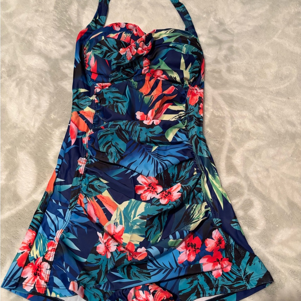 Tropical Floral One Piece Swimsuit